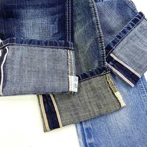 Tela vaquera con logotipo personalizado japonés vintage crudo para hombre orillo 100% algodón grueso 12oz 14oz - Product Image 2