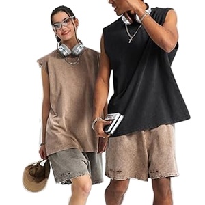 <b>Men's</b> Cotton Athletic Tank Top Custom <b>Singlet</b> <b>for</b> Gym Training Running Breathable Washed Formal <b>Singlet</b> Vest Custom Colors Sizes - Product Image 2