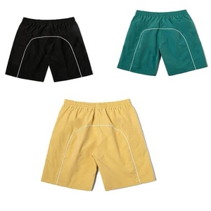 Wholesale Custom Boy Loose Nylon Short Pant Waterproof <b>Beach</b> Elastic Print Solid Drawstring Gym Sweat <b>Windbreaker</b> Men's Shorts - Product Image 2
