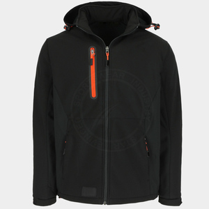 Chaqueta Softshell impermeable ligera para hombre con forro polar y capucha para senderismo que refleja chaquetas al aire libre - Product Image 1