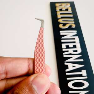 แหนบขนตาปลอม90องศาทำจากสเตนเลสสตีลเครื่องมือต่อขนตาคุณภาพสูงสำหรับมืออาชีพ - Product Image 3