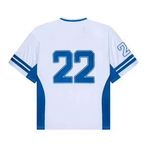 Camiseta de Fútbol Americano Personalizada con Cuello en V, Malla Sublimada, Nombre del Equipo, Ropa Deportiva Transpirable, Camiseta para Fanáticos del Fútbol Americano - Product Image 3
