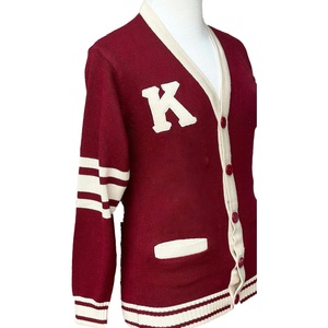 Alpha New Arrival Mohair High Quality Knitted Fraternity Cardigan Sweater <b>Custom</b> Logo Applique Embroidery Sweater Private label - Product Image 4