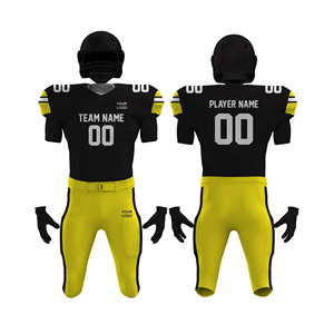 Maillot de football américain respirant grande taille à manches courtes, design personnalisé 2026, couleur unie de haute qualité - Product Image 4