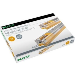 Grapas Leitz K8 26/8 para Engrapadora de Bloques 5551 5550, 40 Hojas (80 g/m²), Amarillas, 5 Paquetes de 210 Grapas - Product Image 1