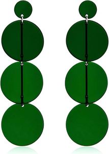 Boucles d'oreilles pendantes en résine légère faites à la main pour femmes vêtements quotidiens colorés accessoires de mode cadeaux de Pâques - Product Image 4