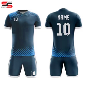 Design gratuit Maillot de football pour entraînement d'équipe Ensemble complet Uniforme de football Uniforme de football Maillots de football personnalisés pour hommes - Product Image 5