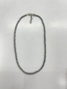 Venta caliente estilo Vintage Natural Navajo Beads joyería/collar hecho a mano de plata esterlina, collar de cuentas de plata Navajo de 12 MM - Product Image 2