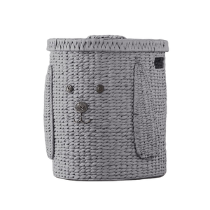 Panier de rangement en jacinthe d'eau fait à la main panier à chiots pour l'organisation de jouets pour enfants panier à linge mignon pour chambre et décoration d'enfants - Product Image 1