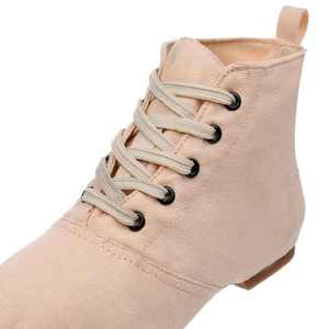 Top Design Moderne Filles Danse Baskets Confortable En Cuir De Vachette Jazz Bottes De Sport En Cuir Verni Supérieur Toile Coton Doublure - Product Image 5