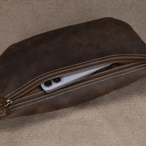 กระเป๋าคาดอกหนัง PU ไมโครไฟเบอร์สำหรับผู้ชาย, กระเป๋าคาดอกแบบแฮนด์ฟรีพร้อมโลโก้ออกแบบได้ตามต้องการคลาสสิก - Product Image 3