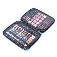 Organisateur de maquillage, boîte rigide en EVA, sac de rangement avec fermeture éclair pour un rangement sûr en voyage (couleurs/impressions personnalisées) - Seul le boîtier