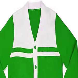 Pull en laine personnalisé de haute qualité, col en V, manches longues, fermeture à boutons, cardigan décontracté, pull d'hiver pour homme - Product Image 3