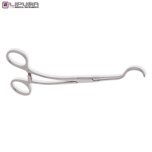 Dale Abrazaderas vasculares atraumáticas Curved DeBakey Medium 6,9 ''Instrumento cardiovascular de acero inoxidable Fuente de alimentación manual - Product Image 3