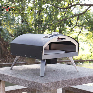 เตาอบพิซซ่าแก๊สแบบตั้งพื้นเคลื่อนย้ายได้ Ovendesign ขนาด 16 นิ้ว พร้อมหินหมุนอัตโนมัติ 500 องศาเซลเซียส ป้องกันควัน ไม่ติดกระทะ สำหรับใช้ในครัวเรือน - Product Image 3