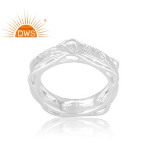 Joyería personalizada, anillo de banda de plata de ley 925, joyería personalizada para mujer, regalo para ella. - Product Image 1