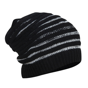 Haute qualité chaud hiver casquettes couleur unie épaissi tricot chapeau plat tricoté personnalisé bonnets casquettes pour hommes et femmes tenue décontracté - Product Image 4