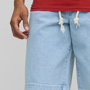 กางเกงขาสั้นผู้ชายแฟชั่นฤดูร้อนผ้าฝ้ายผสมผ้าระบายอากาศทรงหลวมพร้อมกระเป๋าข้าง / เหมาะสำหรับสวมใส่ในชีวิตประจำวันกำลังเป็นที่นิยม - Product Image 5