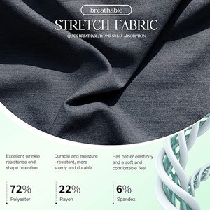 Spandex Stretch Zip Front Nurse <b>Scrubs</b> Hospital Uniform <b>Scrub</b> Jacket Medical Jacket for Women Summer Winter Hospital <b>Scrubs</b> - Product Image 4