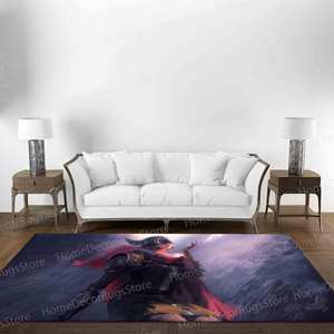 Tapis imprimé - Design moderne pour chambre à coucher, salon et salle de cinéma, avec tapis moelleux à poils longs - Product Image 2
