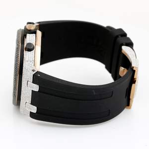 Reloj de lujo de acero inoxidable con diamantes de moissanita VVS reales Estilo hip hop Reloj helado para hombres y mujeres - Product Image 4