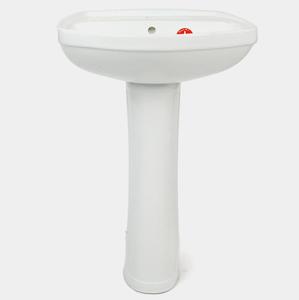 Lavabo sur pied en céramique 830x450x550 Classique Durable Lavabo de salle de bain Taille standard Vente en gros - Product Image 1