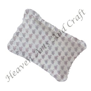 Fundas de Almohada con Volantes para Decoración del Hogar, Funda de Almohada Boho con Volantes y Estampado a Mano, Funda de Almohada de Algodón con Volantes para Uso en Hoteles - Product Image 6