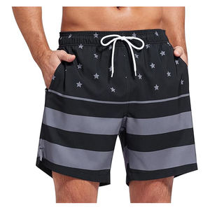 Pantalones cortos de playa para hombre ligeros de 220 GSM cómodos de calidad superior con pantalones cortos de playa para hombre de poliéster 100% - Product Image 3