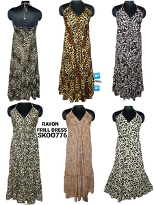 SK Noor and Sons นำเสนอชุดเดรสยาวผ้าเรยอนพิมพ์ลายเสือดาวโบฮีเมียนเซ็กซี่เป็นมิตรกับสิ่งแวดล้อมพร้อมรอบเอวธรรมชาติ - Product Image 6