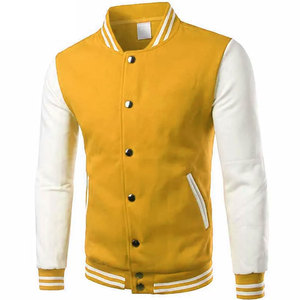 แจ็กเก็ตเลตเตอร์แมนสำหรับผู้ชายแขนเสื้อหนังปักลายโลโก้ตามสั่งสำหรับฤดูหนาว - Product Image 5