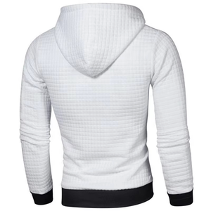 Sudadera con capucha de algodón 100% para hombre, cómoda, transpirable, de Color sólido, informal, básica para primavera e invierno, cuello con capucha para hombre, teñido liso - Product Image 2