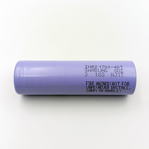 Baterí<span class=keywords><strong>a</strong></span> Original 3.6v Inr21700-40t 21700 4000mah Max 45a Descarga Continua para <span class=keywords><strong>Samsung</strong></span> 21700 40T - Product Image 1