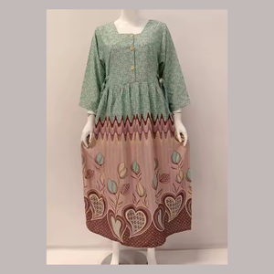 Vestido Chibi informal de manga larga para mujer 100% rayón de Chrysanta - Product Image 5