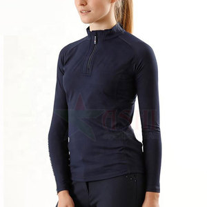 Sweat-shirt d'équitation pour femmes, coupe régulière, polyester et élasthanne, haute performance, imperméable, coupe-vent, haut professionnel - Product Image 1