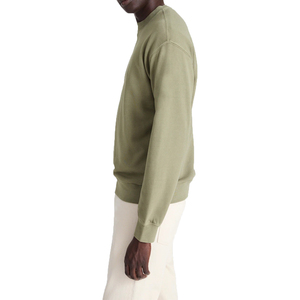 Sudadera de cuello redondo para hombre, logotipo personalizado de alta calidad, Jersey pesado con hombros caídos en blanco, sudaderas recortadas para hombre, OEM - Product Image 4