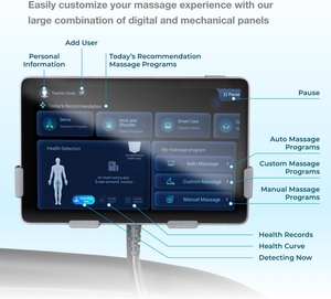 Fauteuil de massage chauffant, fauteuil inclinable de massage complet du corps, zéro gravité, avec fonction de chaleur, modes modernes, confort et relaxation - Product Image 2