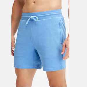 Wholesale Logo Athletic Blank Sweat <b>Shorts</b> With <b>Zip</b> <b>Pockets</b> 6 Inch Inseam Drawstring Gym Sport <b>Shorts</b> <b>Men</b> - Product Image 3