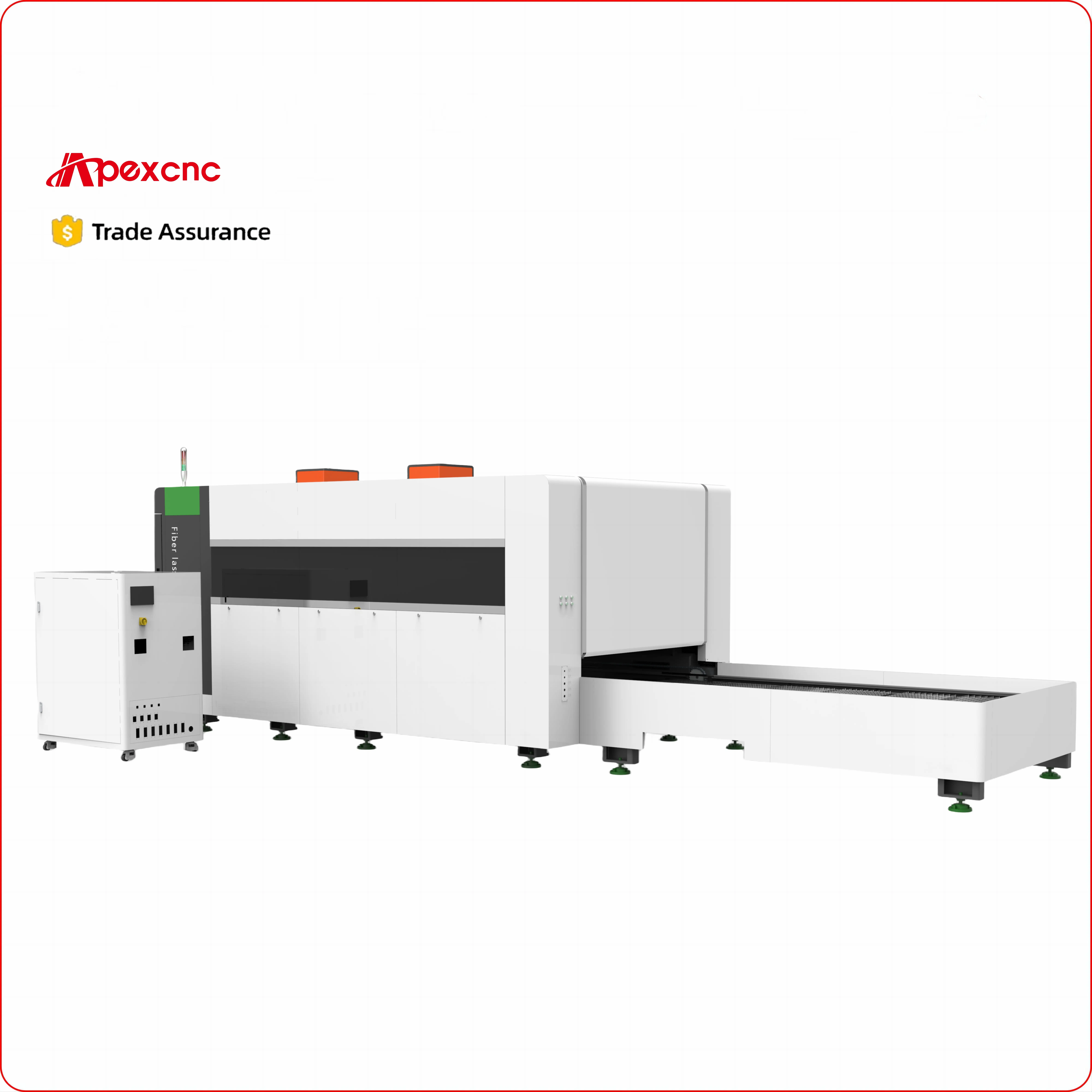 Large Surrounding 2060 6000w 8000w CNC Fiber Laser Cutting Machine Full Cover Metal Laser Cutter for Sale