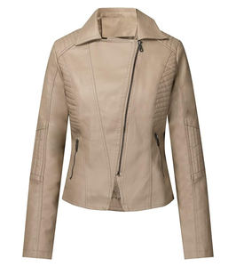 Vente chaude Respirant Confortable 2024 Cuir Meilleur Design Produit Premium Service OEM High Street Femmes Vestes En Cuir - Product Image 1