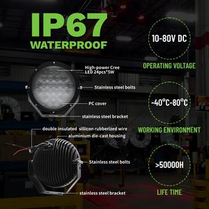 Luz de advertencia de seguridad LED universal de 10-80V, luces auxiliares de nueva condición para equipo de ingeniería, lámpara de trabajo para máquina, faro - Product Image 6