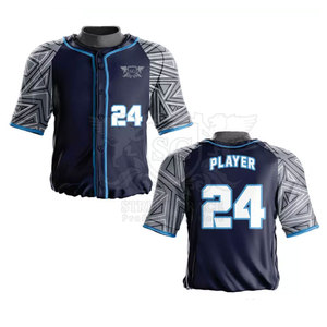 Los más populares de talla grande para adultos equipo de softbol y béisbol Jersey transpirable poliéster impreso diseño cómodo conjuntos de ropa deportiva - Product Image 3