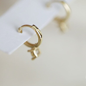 Pass Diamond Tester 925 Sterling Silver VVS Lab Grown Diamond Cuff Ear Rings Hoop Huggie Stud Pendientes - Product Image 6