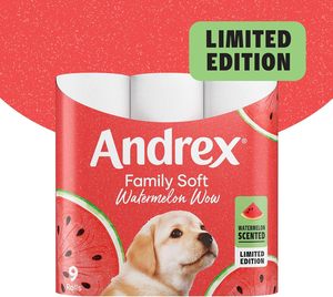 Papier toilette Andrex Family Soft, parfum pastèque - 9 rouleaux - Product Image 5