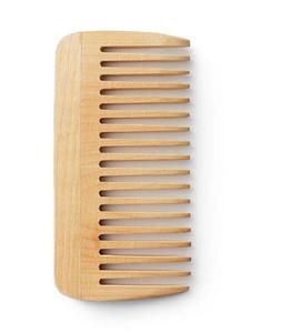 Peine de bambú reciclable de estilo clásico, peine de madera Antiestático de dientes anchos para hoteles, uso doméstico, pulido F.S. Internacional - Product Image 2