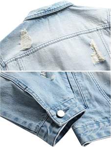 Veste en jean vintage pour hommes, manteau de moto léger et décontracté, veste en jean mince et chaude - Product Image 6