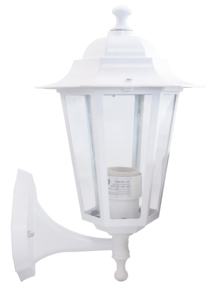 Farol de jardín blanco para montar en pared E27 (GSC 700071) - Product Image 1