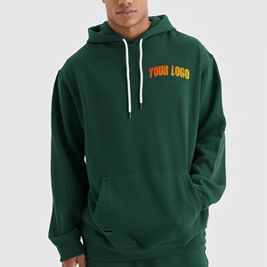 เสื้อผ้าสตรีทแวร์แบบสั่งทำ ผ้าฟลีซถัก น้ำหนัก 280 กรัม ผ้าฝ้าย 100%  ตกแต่งด้วยคริสตัล ลวดลายซีดจางแบบซันเฟด ลวดลายฟอกสีแบบแอซิด  ตกแต่งด้วยปะติดปะต่อและงานปัก  สำหรับฤดูหนาว - Product Image 1