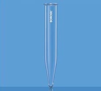 Tube à centrifuger conique (sans revêtement) en verre borosilicate 3.3, personnalisable OEM, nouveau design, capacités 10ml/25ml/50ml/100ml