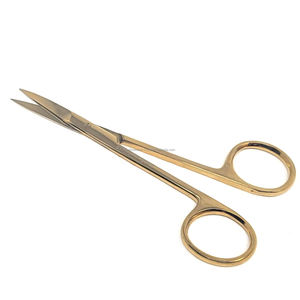 Ciseaux micro-iris manuels en acier inoxydable 4,5 pouces à pointes droites durables pour usage hospitalier certifiés CE ISO OEM ODM - Product Image 6