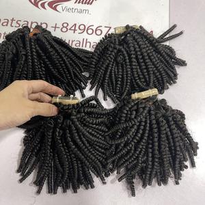 Extension de cheveux synthétiques 100 naturels pour femme noire, Extension capillaire torsadée au printemps, couleur noire, offre spéciale - Product Image 5